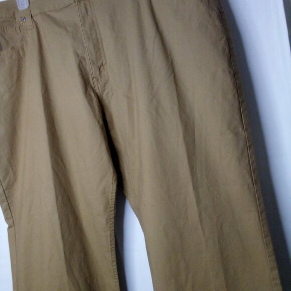 Smith's Workwear Pants Men 46 x 30 5 Pocket Canvas Relaxed Fit Khaki Tan - Picture 6 of 13